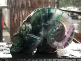 Rainbow Fluorite Pan Skull [1k1160]