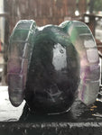 Rainbow Fluorite Pan Skull [1k1160]