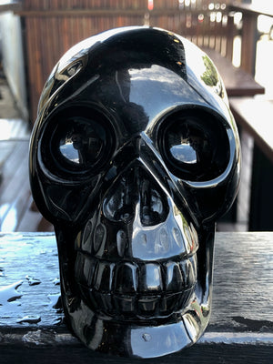 Black Obsidian Skull [12I78]