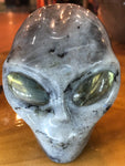 White Labradorite Alien with Labradorite Eyes [1k929]