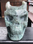 Moss Agate Devil Skull [1k744]