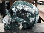 Tree Agate/Moss Agate Skull [25V63]