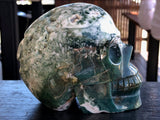 Tree Agate/Moss Agate Skull [1k986]