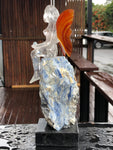 Walmere Quartz Fairy on Kyanite Stool [1k254]