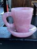 Rose Quartz Cup and Saucer Set [1k1051]