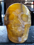 Yellow Fluorite Skull [1k1081]