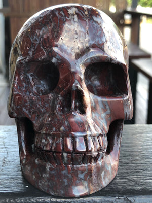Brecciated Red Jasper Skull [1k1111]