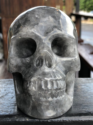 Grey Fluorite Skull [1k1146]