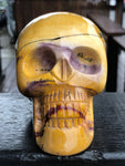 Mookaite Hand-Carved Skull [1k1201]