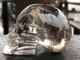 Himalayan Smoky Quartz Hand-Carved Skull [1k1221]