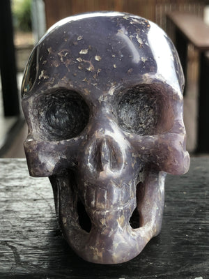 Grape Agate Skull [1k1337]