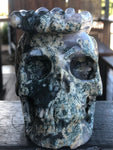 Moss Agate Free Spirit Skull [1k1381]