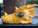 Yellow Jasper Dragon with Labradorite Eyes [1k1432]