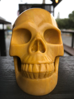 Yellow Jasper Skull [1k1425]