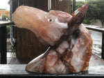 Hematoid Quartz Horse Bust Sculpture [1k238]