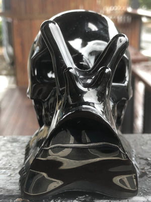 Black Obsidian Skull Snail [1k1297]