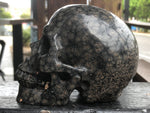 Brown Snowflake Obsidian Skull [1k1522]
