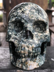 Moss Agate Skull [1k1562]