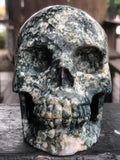 Moss Agate Skull [1k1562]