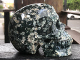 Moss Agate Skull [1k1562]