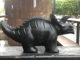 Matt Black Obsidian Triceratops [1k1640]