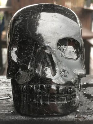 Black Tourmaline Skull [1k1237]