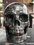 Brown Snowflake Obsidian Skull [1k1522]